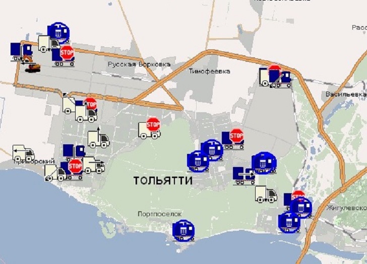 Портпоселок тольятти карта